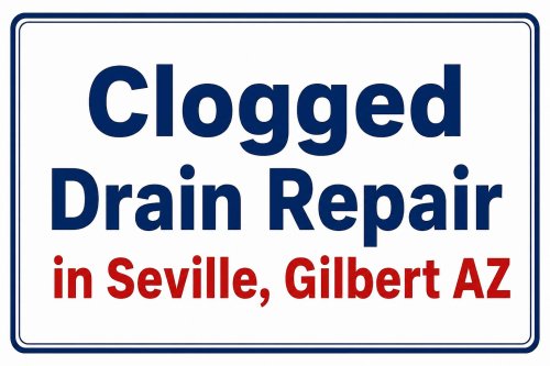 Clogged Drain Repair in Seville, Gilbert AZ  Why Does My Drain Keep Clogging
