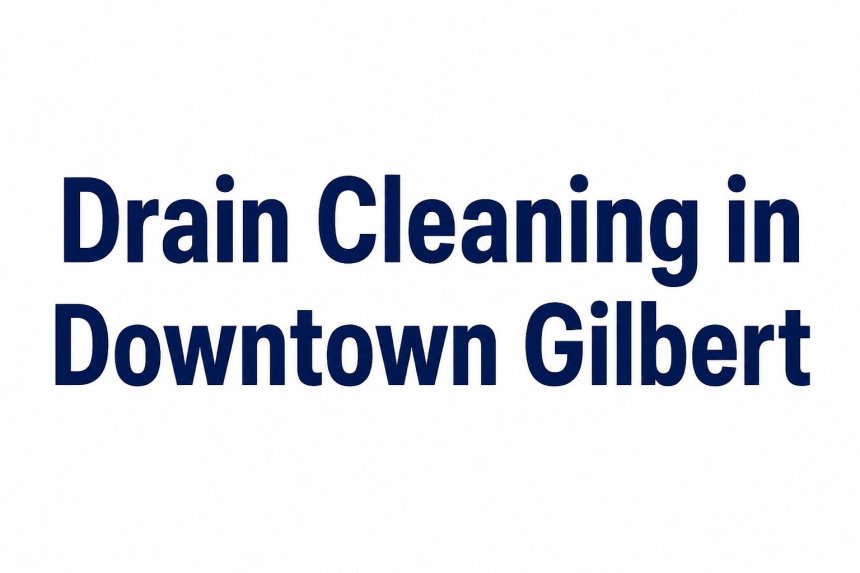 Drain Cleaning in Downtown Gilbert  How to Clear a Stubborn Kitchen Drain